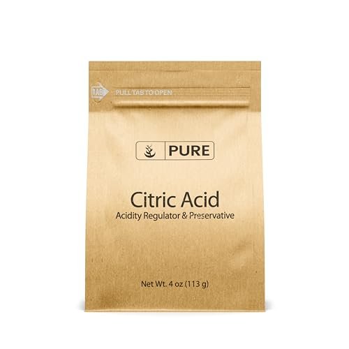PURE ORIGINAL INGREDIENTS Zitronensäure – Ökologische Verpackung, natürlich, Säureregulator (4 Unzen)