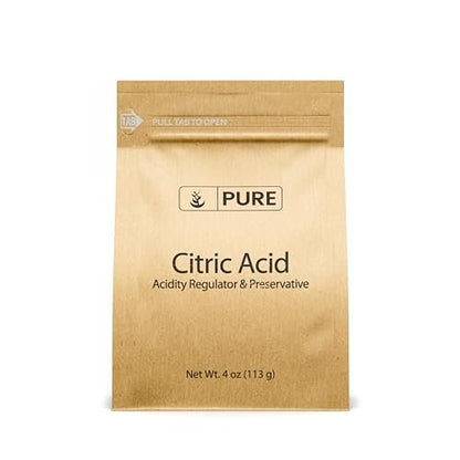 PURE ORIGINAL INGREDIENTS Zitronensäure – Ökologische Verpackung, natürlich, Säureregulator (4 Unzen)
