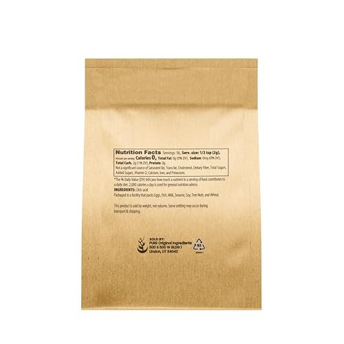 PURE ORIGINAL INGREDIENTS Zitronensäure – Ökologische Verpackung, natürlich, Säureregulator (4 Unzen)