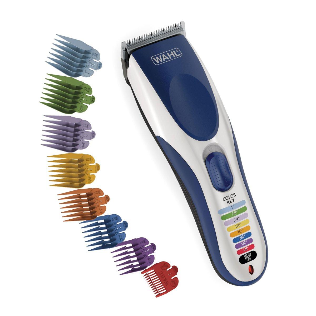 Wahl Color Pro Akku-Haarschneider & Trimmer – Farbcodierte Aufsteckkämme – Für Männer, Frauen & Kinder – Modell 9649P