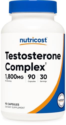 Nutricost Testosteron-Unterstützungskomplex (90 Kapseln) – 1800 mg pro Portion