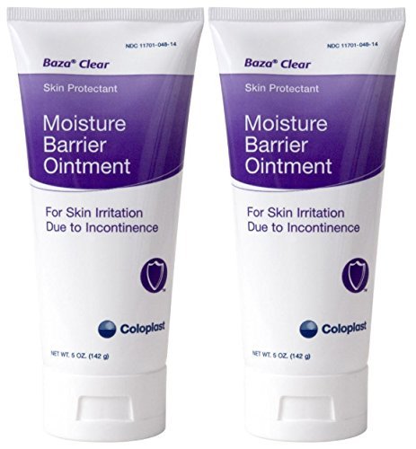 Coloplast Baza Clear Feuchtigkeitssperre Salbe, 5 Unzen Tube, Packung mit 2