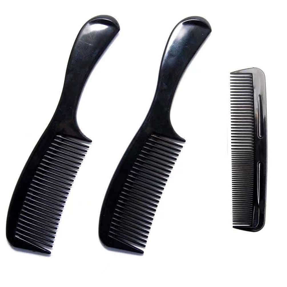 Soft 'N Style (2er-Pack) - 8-Zoll Styling Essentials Runder Kamm inklusive 5-Zoll Favorict Taschenkamm