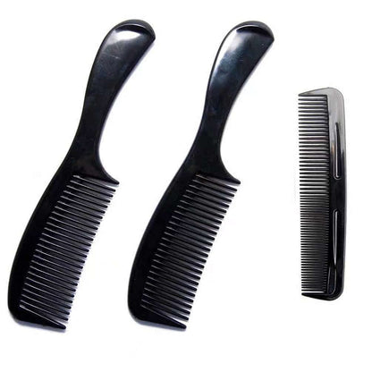Soft 'N Style (2er-Pack) - 8-Zoll Styling Essentials Runder Kamm inklusive 5-Zoll Favorict Taschenkamm