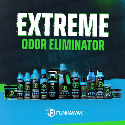 FunkAway Geruchsentferner Spray für Schuhe, Kleidung und Ausrüstung, 100 ml, Nicht-Aerosol; Mini-Größe für Reisen, Ideal für Sporttasche, Handtasche, Spind oder Koffer