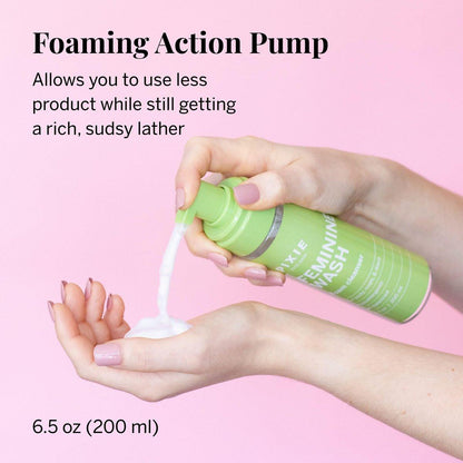Pixie Feminine Wash – Schaumreiniger mit natürlichen Inhaltsstoffen für Menstruationstassen und -scheiben – pH-ausgewogen & pflanzlich, 6,5 fl oz