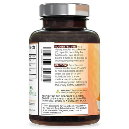 Turmeric Curcumin Komplex mit BioPerine Schwarzem Pfeffer – 95% Curcuminoide, Bio Kurkuma, 180 Kapseln – Vegan, Nicht-GMO, Hergestellt in USA