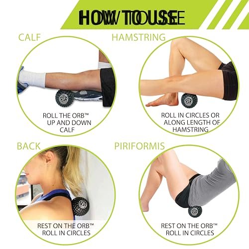 Pro-Tec Athletics Orbs – Tiefengewebs-Massageball (3 Zoll, Schwarz) für Muskelentspannung, verbesserte Leistung und Regeneration