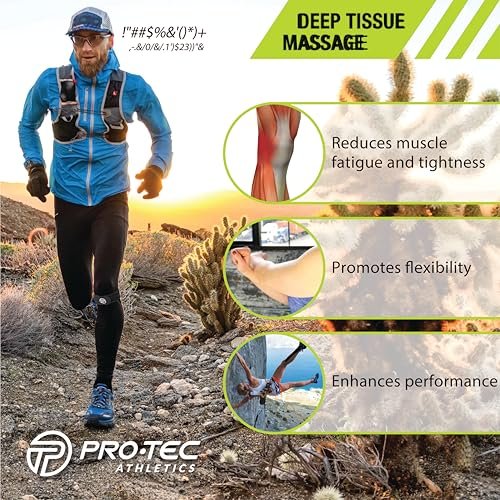 Pro-Tec Athletics Orbs – Tiefengewebs-Massageball (3 Zoll, Schwarz) für Muskelentspannung, verbesserte Leistung und Regeneration