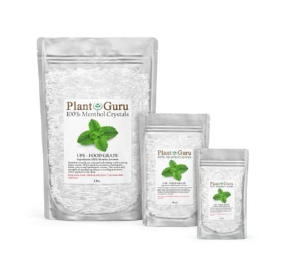 Menthol-Kristalle 113 g (4 oz) – 100 % reines natürliches Mentha Arvensis, USP-Lebensmittelqualität – Ideal für Kosmetik, Salben, Balsame, Cremes und Seifenherstellung