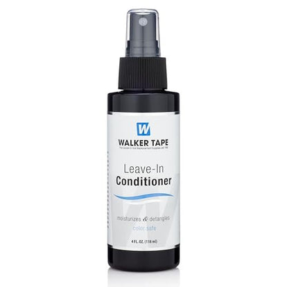 Walker Tape Leave-In Conditioner Spray 4 fl oz für Perücken, Lace-Systeme, Toupet-Anwendungen, Haarklebevorbereitung und Klebestreifen – entwirrend, feuchtigkeitsspendend, Frizz-Kontrolle für Haarsysteme