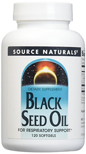 Source Naturals Schwarzkümmelöl für Atemwegsunterstützung - 120 Softgels