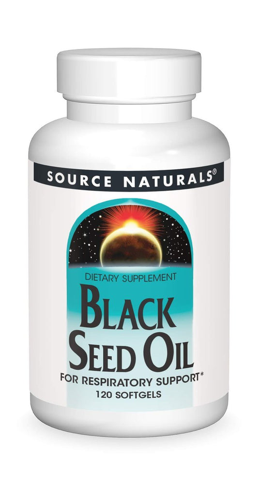 Source Naturals Schwarzkümmelöl für Atemwegsunterstützung - 120 Softgels