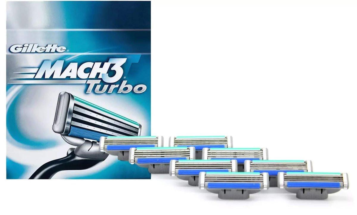 Gillette Mach3 Turbo Rasierklingen Nachfüllpackungen 8 Stück