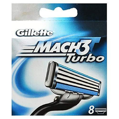 Gillette Mach3 Turbo Rasierklingen Nachfüllpackungen 8 Stück