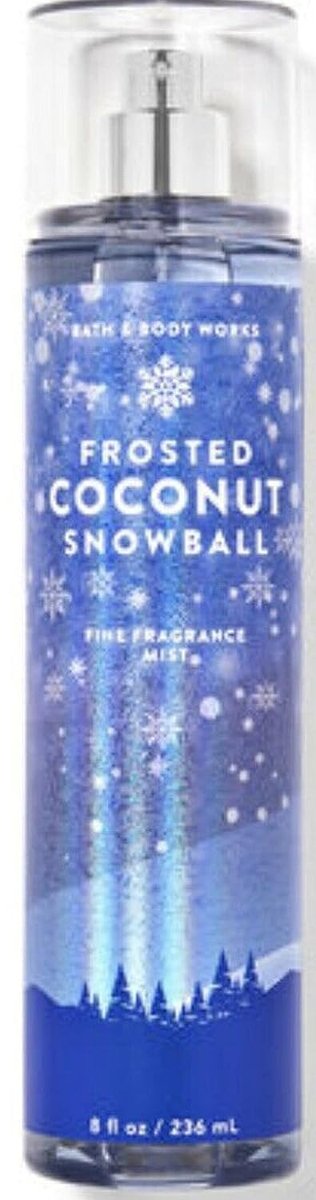 Bath & Body Works Holiday Traditions Frosted Coconut Snowball Body Mist 8 oz – Festiver Duftnebel für Damen