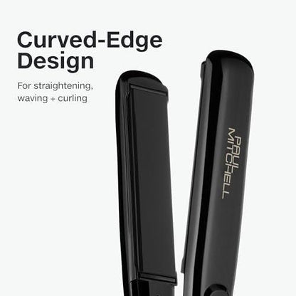Paul Mitchell Style+ 1" Keramik-Glätteisen mit verstellbaren Temperaturen – zum Glätten und Locken