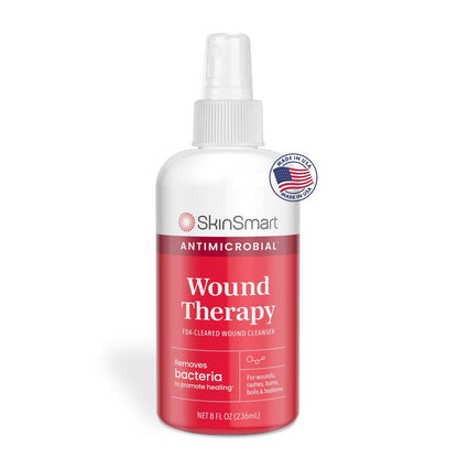 SkinSmart Antimicrobial Wundtherapie – Hypochlorige Säure entfernt Bakterien sicher, damit Wunden heilen können – 237 ml Klarspray