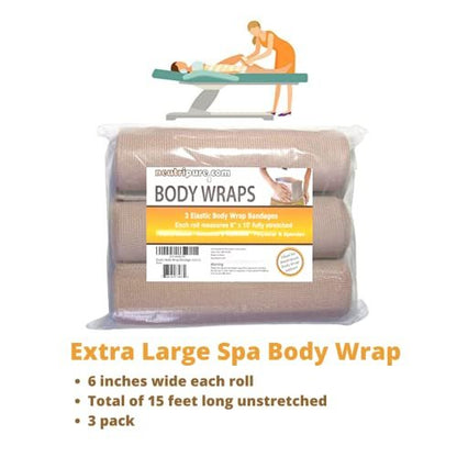 Neutripure Body Wrap Support - Elastische Stretchbandagen - Waschbar und extra breit (3er-Pack)