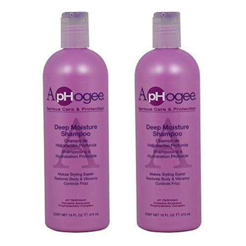 ApHogee Deep Moisture Shampoo 16oz (2er-Pack) – Feuchtigkeitsspendendes Shampoo für trockenes und geschädigtes Haar