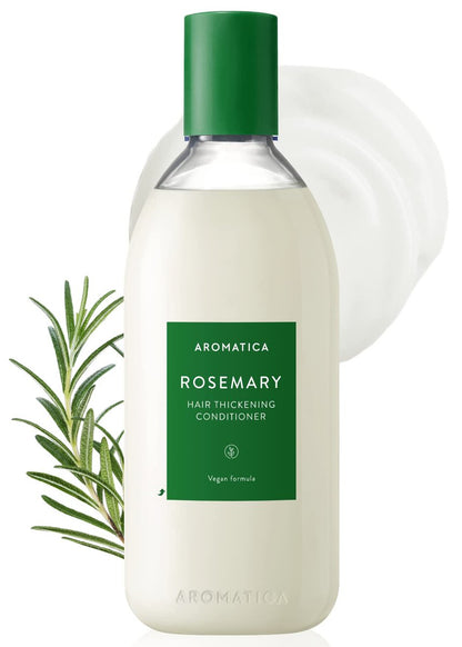 AROMATICA Rosmarin Haardichte-Conditioner, veganer Haarspülung für geschädigtes und trockenes Haar - feuchtigkeitsspendend, silikonfrei (400 ml)