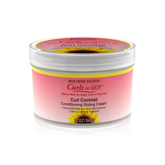 Jane Carter Solution Curls To Go Curl Cocktail – 12 Unzen Pflegende Lockencreme für definierte Locken