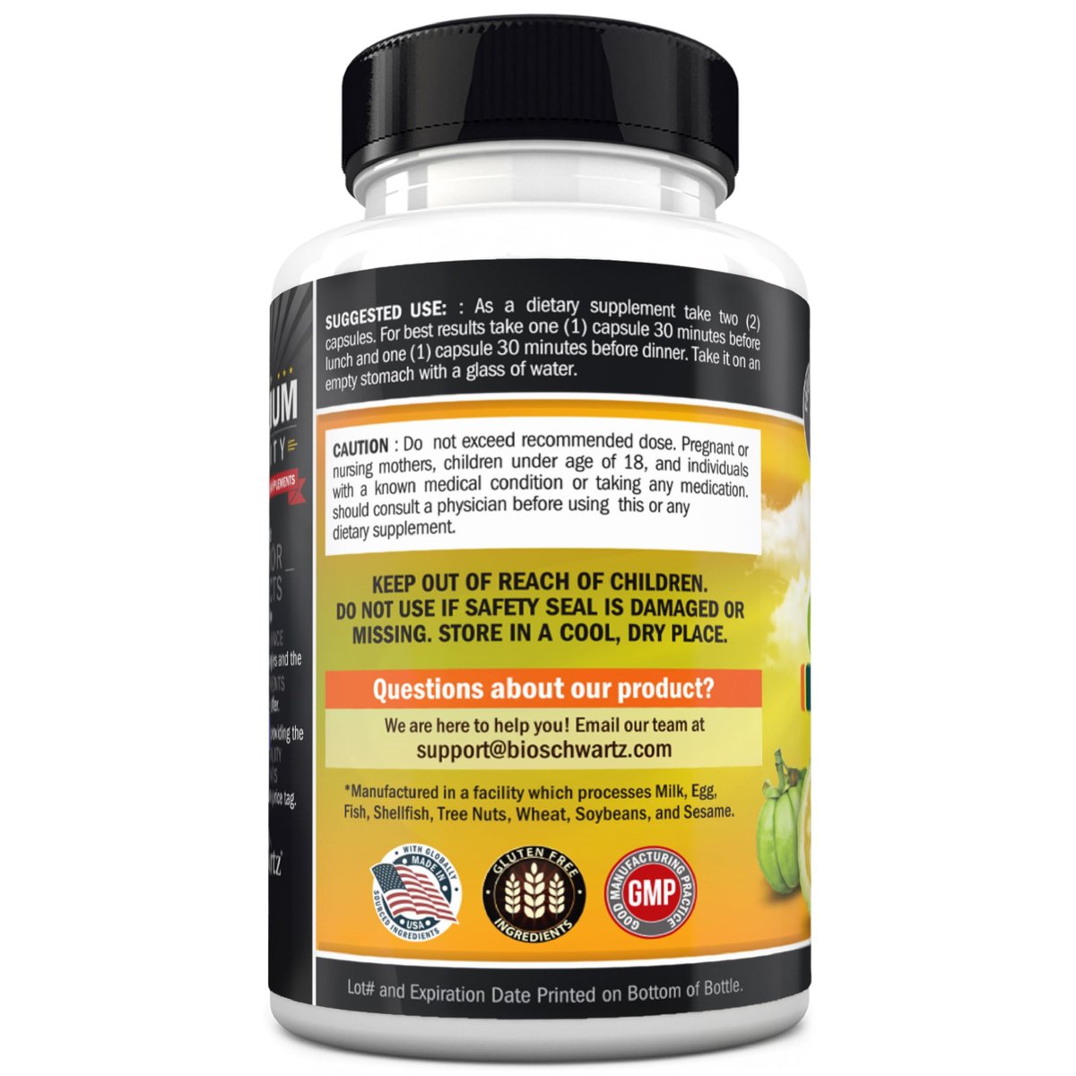 Garcinia Cambogia Kapseln zur Gewichtsabnahme – Appetitzügler & Fatburner für Männer & Frauen – 1600 mg natürlicher Extrakt & 960 mg HCA – Stoffwechsel-Booster & Kohlenhydratblocker – 60 Kapseln