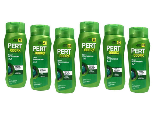Pert Plus OdorX Tägliche Feuchtigkeitspflege 2-in-1 Shampoo & Conditioner (13,5 fl. oz., 6er-Pack)