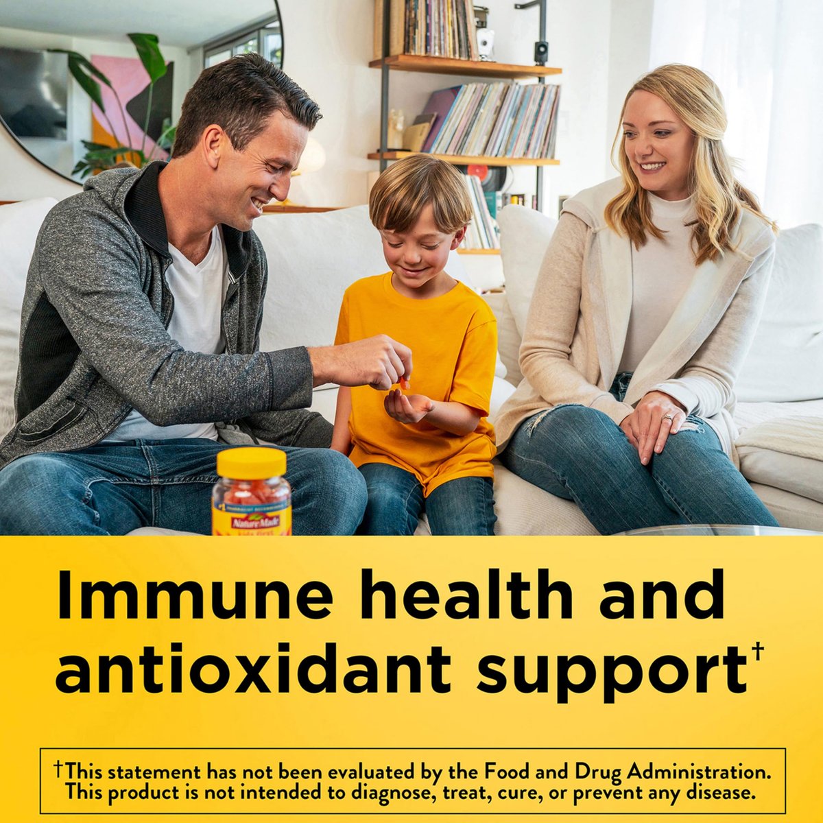Nature Made Kids First Vitamin C Gummis für Kinder – Nahrungsergänzungsmittel zur Unterstützung des Immunsystems, 110 Gummis, 110 Tage Vorrat