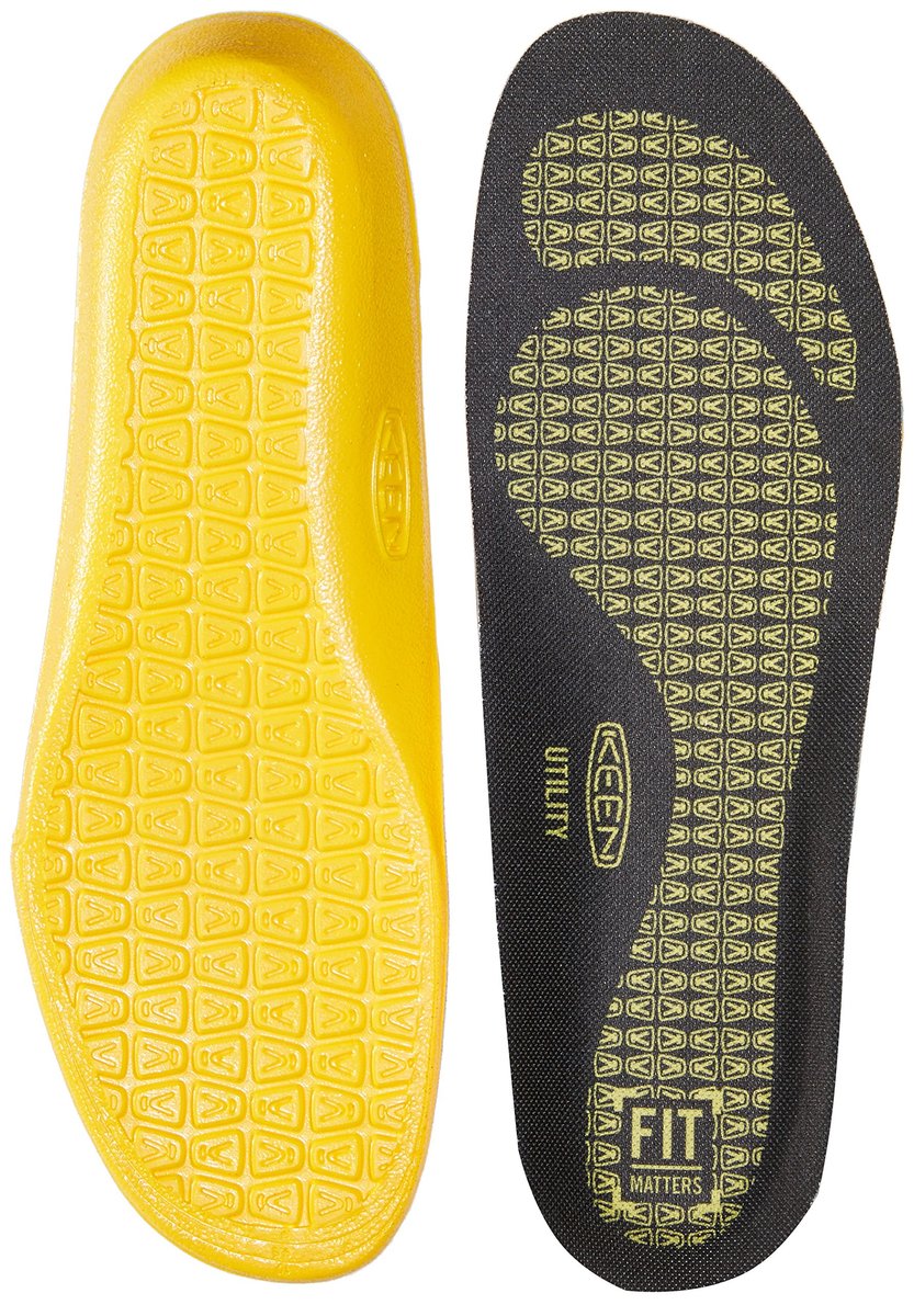 KEEN Utility Herren K-20 Cushion Einlegesohlen – Stoßdämpfende EVA-Innensohle für Arbeitsschuhe (Schwarz, X-Large)