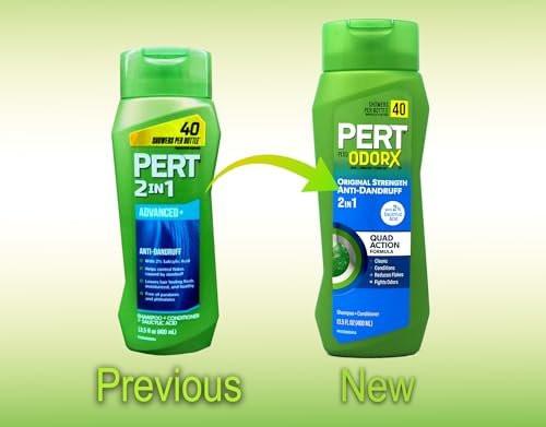 PERT 2-in-1 Shampoo und Conditioner Anti-Schuppen, 13,5 Fl Oz (6er-Pack)
