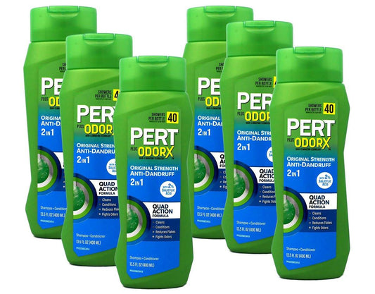 PERT 2-in-1 Shampoo und Conditioner Anti-Schuppen, 13,5 Fl Oz (6er-Pack)