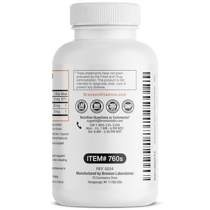 Bronson Vitamin K Triple Play - Vollspektrum Vitamin K Komplex mit K1, K2 MK4 und K2 MK7 - 90 Kapseln