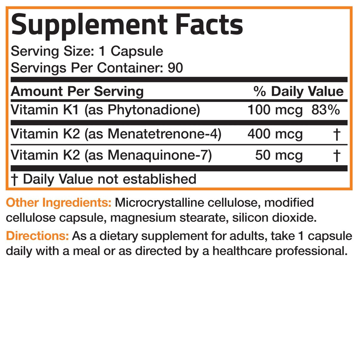 Vitamin K Triple Play (Vitamin K2 MK7 / Vitamin K2 MK4 / Vitamin K1) Vollspektrum-Komplex Vitamin-K-Ergänzung, 180 Kapseln