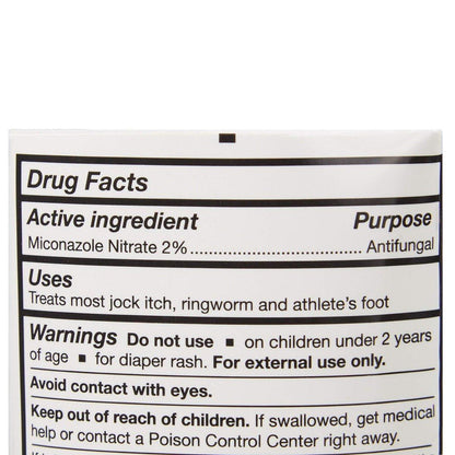 McKesson Antimykotische Creme, 2% Miconazolnitrat - Lindert Juckreiz, Brennen, Rissbildung bei Jock Itch, Ringelflechte und Fußpilz - 118 ml, 1 Stück