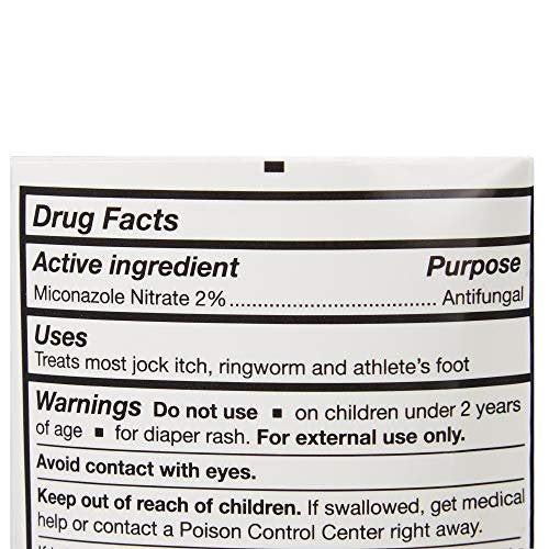McKesson Antimykotische Creme, 2% Miconazolnitrat - Lindert Juckreiz, Brennen, Rissbildung bei Jock Itch, Ringelflechte und Fußpilz - 118 ml, 1 Stück