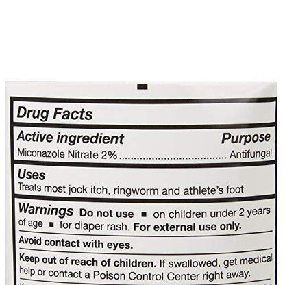 McKesson Antimykotische Creme, 2% Miconazolnitrat - Lindert Juckreiz, Brennen, Rissbildung bei Jock Itch, Ringelflechte und Fußpilz - 118 ml, 1 Stück