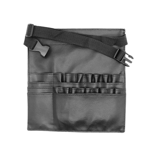 Groupcow 22-Taschen Professionelle Kosmetik-Makeup-Pinseltasche mit Künstlergürtelriemen - Schwarz, 26,7x13 Zoll