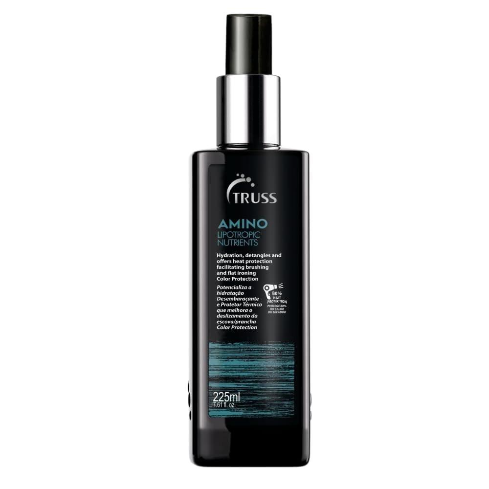 TRUSS Amino Heat Protection Spray für Haare - Anti Frizz Leave-In Spray mit ätherischen Ölen zur Hydratation & Regeneration von Aminosäuren - Hitzeschutz & Entwirrer für coloriertes Haar (7,61 oz)
