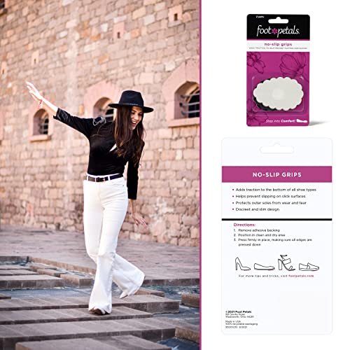Foot Petals No Slip Grips – Antirutsch-Pads für Damenschuhe – Verhindern das Verrutschen in High Heels, Pumps, Stiefeln, Keilabsätzen, Flats, Sandalen
