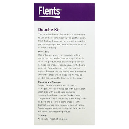 Flents Wiederverwendbares Douche-Set – Kompaktes & tragbares Damenhygienesystem, 16 fl oz Reinigungsflasche, BPA-frei, Gummi, einfach zu verwenden, reisefreundlich, persönliche Pflege und Wellness-Lösung für Frauen