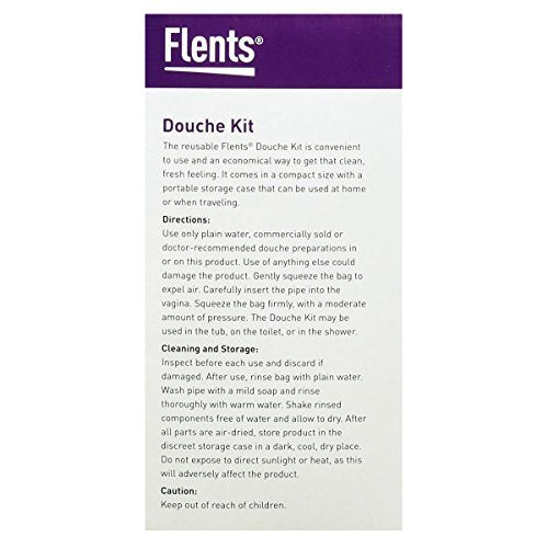 Flents Wiederverwendbares Douche-Set – Kompaktes & tragbares Damenhygienesystem, 16 fl oz Reinigungsflasche, BPA-frei, Gummi, einfach zu verwenden, reisefreundlich, persönliche Pflege und Wellness-Lösung für Frauen