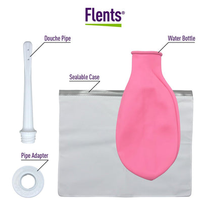 Flents Wiederverwendbares Douche-Set – Kompaktes & tragbares Damenhygienesystem, 16 fl oz Reinigungsflasche, BPA-frei, Gummi, einfach zu verwenden, reisefreundlich, persönliche Pflege und Wellness-Lösung für Frauen