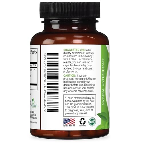 Grüner Tee Extrakt Kapseln - 3X Stärke Grüner Tee Extrakt 1000 mg pro Portion mit 45% EGCG & 98% Polyphenolen für natürliche Energie - Antioxidantien Kräuter-Herzunterstützung Supplement - 60 Kapseln
