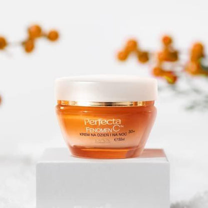 Perfecta Dax Fenomen C Anti-Falten Tages- und Nachtcreme mit Vitamin C und Hyaluronsäure 30 + 50 ml