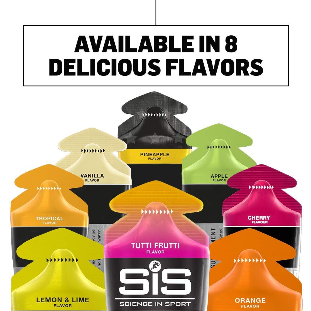 SiS GO Isotonisches Energie-Variety-Pack – 12er-Pack (12 x 60 ml) – Kohlenhydrat-Gel für Ausdauersportler