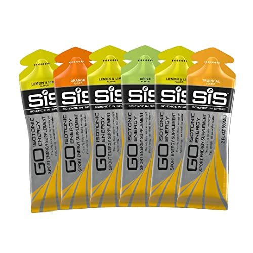 SiS GO Isotonisches Energie-Variety-Pack – 12er-Pack (12 x 60 ml) – Kohlenhydrat-Gel für Ausdauersportler