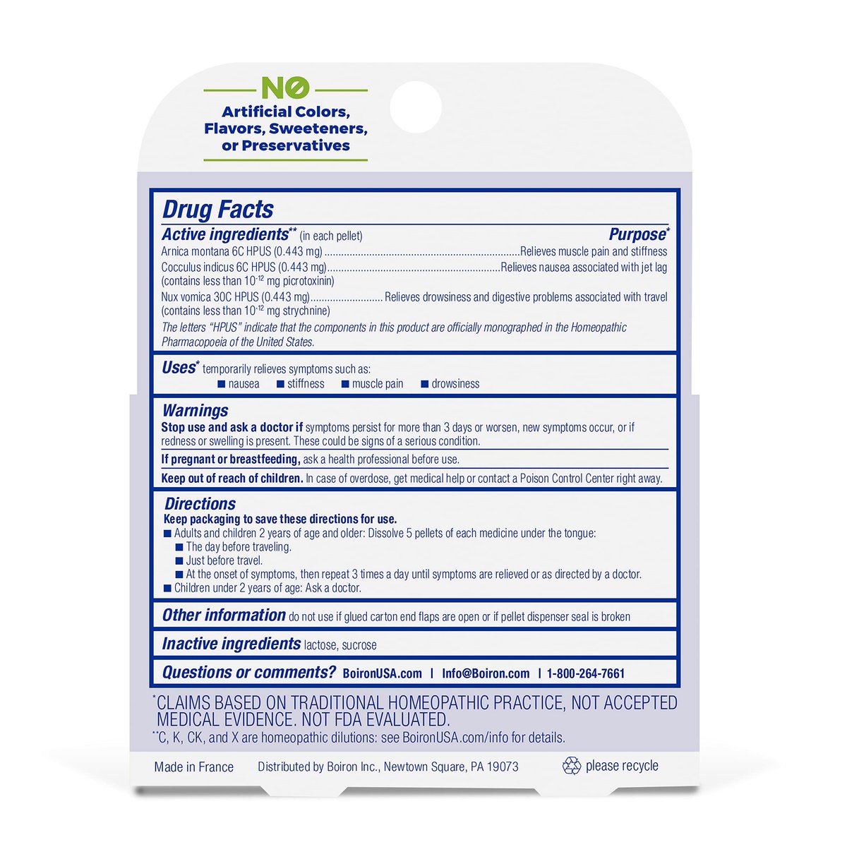 Boiron Jet Lag Relief Kit – Reisebegleiter gegen Übelkeit, Steifheit, Muskelschmerzen und Müdigkeit nach Langstreckenflügen – 3 Packungen (240 Kügelchen)