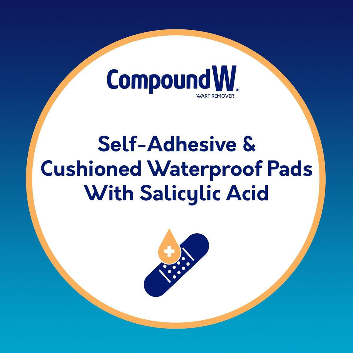 Compound W Maximum Strength One Step Plantar Warzen Pflaster mit Salicylsäure, selbstklebend, gepolstert und wasserdicht, 20 Stück