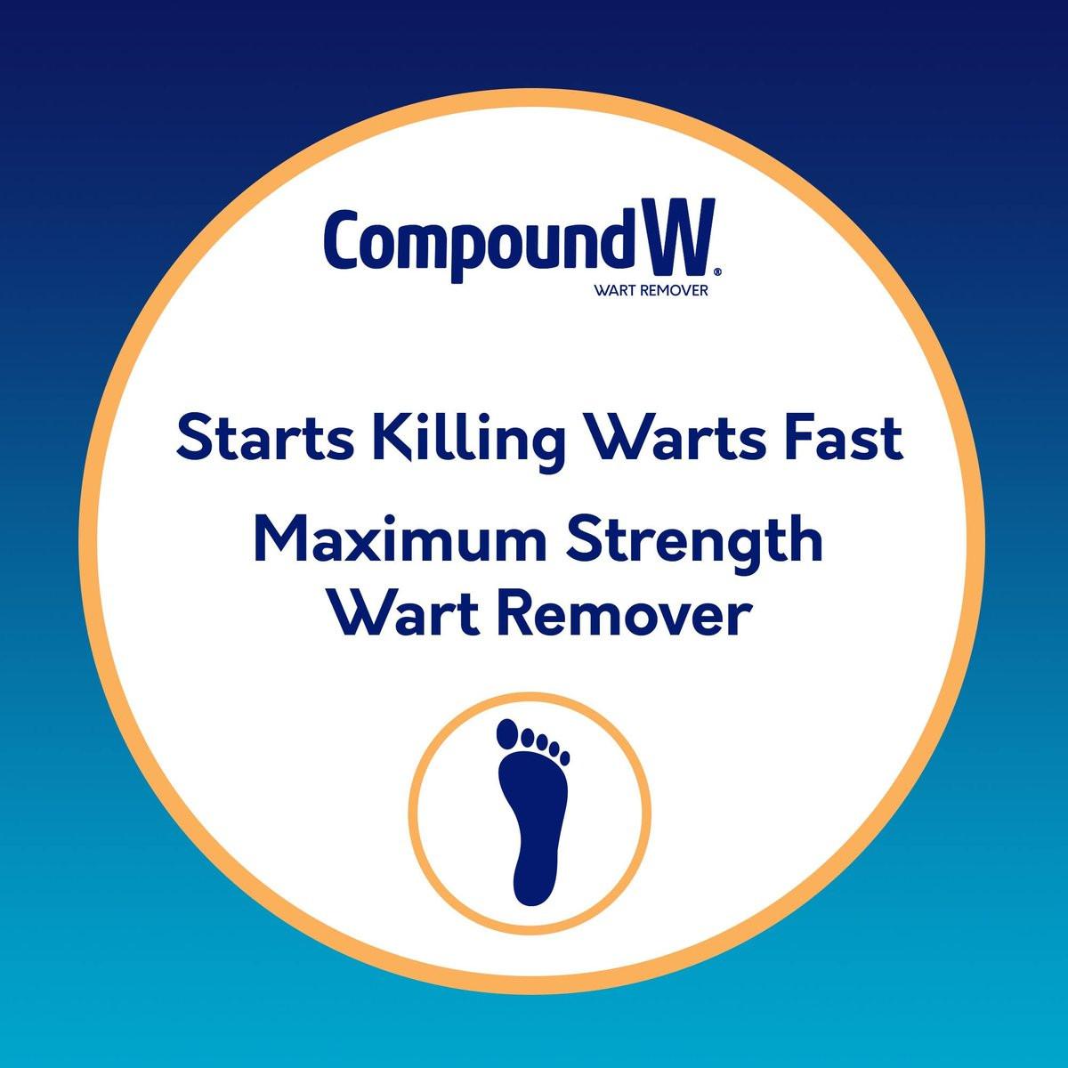 Compound W Maximum Strength One Step Plantar Warzen Pflaster mit Salicylsäure, selbstklebend, gepolstert und wasserdicht, 20 Stück